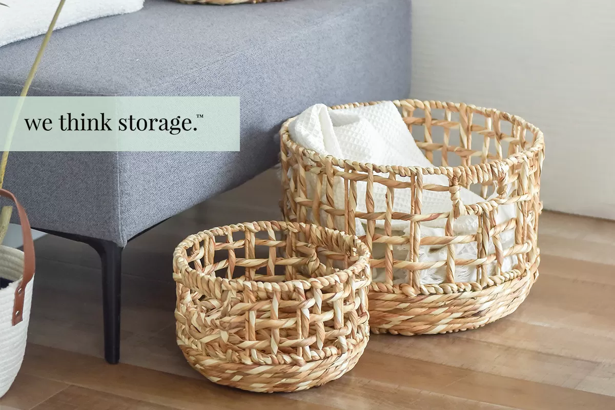 Rattan Rendezvous: Chic Home Decor with Storage Baskets