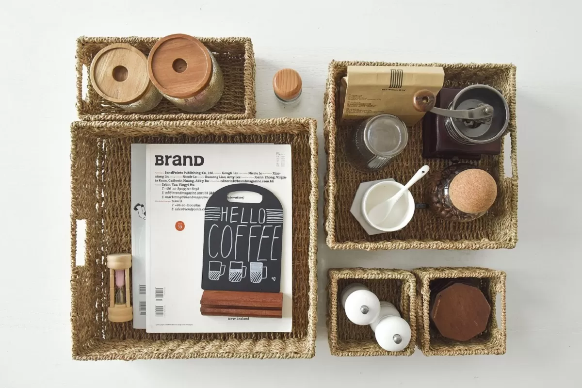 Green Home Organization: Decorating with Natural Woven Storage Baskets